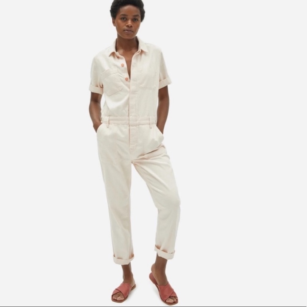 Everlane • Short Sleeve Denim Coveralls